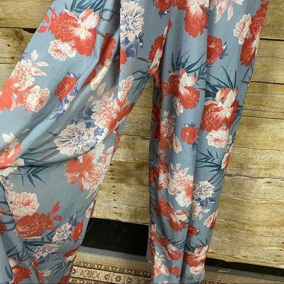 J’Atiste by Amy long line pants jumper romper floral print size medium - Picture 11 of 16